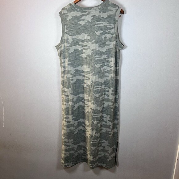 Universal Thread Women’s Size L Camo Dress Sleeveless Maxi Length Casual - Picture 3 of 9